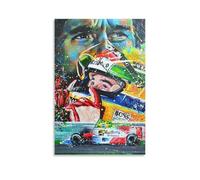 Ayrton-Senna Formula One Motosport F1 Celebrity Poster (103) Impression sur toile Peinture murale Décoration d'intérieur moderne 60 x 90 cm
