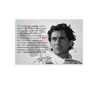 Ayrton-Senna Formula One Motosport F1 Celebrity Poster (82) Impression sur toile murale Décoration de chambre 40 x 60 cm