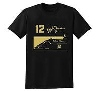 Ayrton Senna Jps Tribute T-Shirt Cotton Fashion Casual Men Shirt Tops Black L