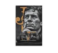 Ayrton Senna Poster décoratif sur toile représentant le plus grand coureur de course 50 x 75 cm