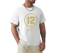 Ayrton Senna T Shirt Senna 12 T-Shirt Awesome Casual Tee Shirt Graphic Male 100 Short Sleeve Oversize T-Shirt White L