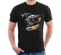 Ayrton Senna Tribute T-Shirt Helmet Tee Men's Tees Blacks