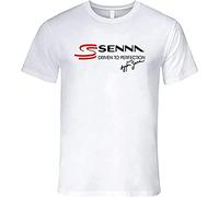 Ayrton Senna Tribute Womens Men T Shirts Helmet Tee Mens Tees T-Shirts à Manches Courtes(Medium)