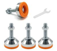 AYrundel Lot de 4 Niveleurs de Pieds Robustes,Pied Réglable Charge Lourde,Réglables en Hauteur 35 à 85 mm,Pieds de Meuble Ajustables,capacité pour établi, Machine, Armoire（D50*M12*L85）