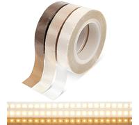 Aysatogc Lot de 3 rouleaux de ruban occultant 1 cm Bande LED Pour appareils électroniques - Rétroéclairage TV - Pour cuisine, chambre à coucher