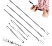 Aysatogc Lot de 6 enfile-aiguilles flexibles à ressort - Avec cordon de serrage - Clip pour sweats à capuche, vestes, sweats à capuche, vestes, pantalons, pantalons de survêtement