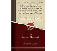 Ayscough, S: General Index To The Monthly Review, From Its C