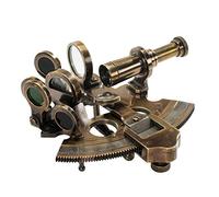 Aysha Nautical Bronze Sextant Bateau en Laiton Massif Astrolabe Instrument de Navigation