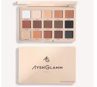 Ayshglamm | Palette Fards à Paupières The Nude Édition | 15 Teintes Universelles | Textures Crème & Poudre | Maquillage Naturel à Élégant Toutes Carnations