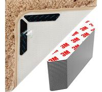 AYSKTN Lot de 24 patins antidérapants pour sols stratifiés/en bois/carrelage, sous-couche de moquette lavable et réutilisable avec autocollants, sécurise les tapis sur les escaliers et les portes