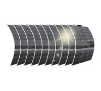 Aysolar 1000W 12V Panneau Solaire Flexible 10x100W Photovoltaïque Module Panneaux Solaires Souple pour Camping-Car,Bateaux, Caravane, Van,Batteries 12V et autres Surfaces Irrégulières
