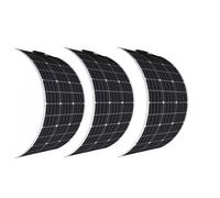 Aysolar 300W 12V Panneau Solaire Flexible 3x100W étanche Monocristallin Panneau Solaire pour Camping-car, Remorque, Bateau, Camper, Van, Voiture, Charge de batterie