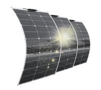 Aysolar 300W 12V Panneau Solaire Souple 3pc 100W étanche 18V Monocristallin Panneaux Solaires pour Batterie Camping-Car Camper Van Bateaux Caravane et autres Surfaces Irrégulières