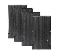 Aysolar 400W 12V Panneau Solaire Souple 4x100W ETFE Monocristallin Panneaux Solaires pour Marine, Camping-car, Camper,Bateau, Caravane, Voiture, batterie et surfaces inégales