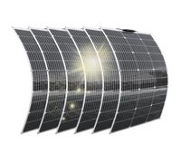Aysolar 600W Panneau Solaire Souple 6pc 100W 12V Monocristallin Panneaux Solaires pour Batterie, Camping-Car, Camper, Van, Bateaux, Caravane et autres Surfaces Irrégulières