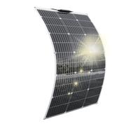 Aysolar Panneau Solaire Flexible 100W 12V Monocristallin Panneau Solaire Souple Photovoltaïque Module pour Camping-Car Bateau Toit Balcon Jardin Caravane Yacht Charger 12V Batterie