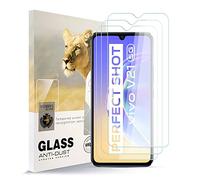 AYSOW Protecteur d'écran en Verre trempé ou Film Vivo V21 5G Premium en Verre trempé de 0.3mm 9H de dureté 2.5D, Anti-Rayures, sans Bulles 3 pièces