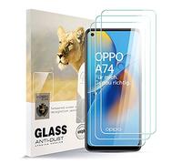 AYSOW Protecteur d'écran en Verre trempé pour Oppo A74 Premium en Verre trempé de 0.3mm 9H de dureté 2.5D, Anti-Rayures, sans Bulles 3 pièces