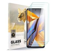 AYSOW Protecteur d'écran en verre trempé pour Poco M5S Premium en verre trempé de 0.2mm 9H de dureté 2.5D, anti-rayures, Sans bulles 3 pièces