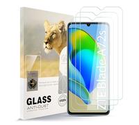 AYSOW Protecteur D'écran en Verre Trempé pour ZTE Blade A72s, Verre Premium 0,3 mm Dureté 9H Film 2.5D, Anti-rayures, Installation Facile, Protecteur d'écran pour ZTE Blade A72s [Pack de 3]