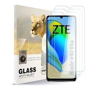 AYSOW Protecteur d'écran en verre trempé pour ZTE Blade V40 VITA Premium en verre trempé de 0.2mm 9H de dureté 2.5D, anti-rayures, Sans bulles 3 pièces