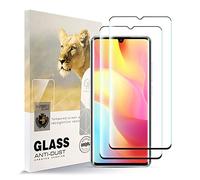 AYSOW Protecteur d'écran pour Xiaomi Mi Note 10 Lite[2 Pack] HD Film de Verre en Acier Résistant aux Empreintes Digitales, Facile à Monter, Dureté 9H Protecteur de verre pour Xiaomi Mi Note 10 Lite