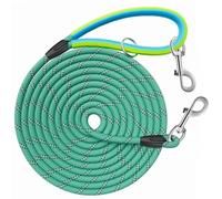 Aystkniet Longe pour Chien, 5M 10M 15M 20M 30M Laisse de Dressage avac Crochets Pivotants aux Deux Extrémités, Longue Laisse Corde d'attache pour Petits, Moyens, Grands Chiens