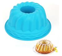 AYSYR Moule à kouglof - Diamètre : 22 cm - Revêtement antiadhésif - En silicone - Convient pour les bricoleurs qui aiment la pâtisserie