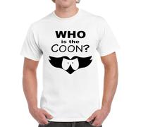 AYTAPUGE Who is The Coon Mens T-Shirt Funny South Costume Park Eric TV Show Retro White L