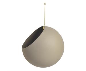 AYTM GLOBE Pot de Fleurs Suspendu 32 cm Taupe