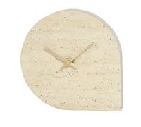 AYTM Horloge STILLA 15.8x16 cm Travertin