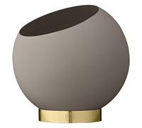 AYTM Pot de fleurs Globe - Hauteur/Ø 15,4 x 17 cm - taupe
