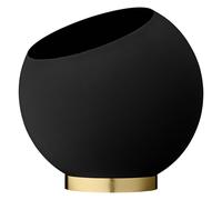 AYTM Pot de fleurs Globe - noir - Hauteur/Ø 26,6 x 30 cm