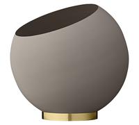 AYTM Pot de fleurs Globe - taupe - Hauteur/Ø 32,3 x 37 cm