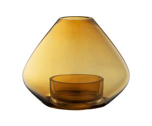 AYTM UNO Lanterne/Vase Ambre H21 cm