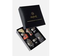 Aytuğ Lot de 6 paires de chaussettes en modal pour homme avec boîte cadeau, noir/orange, Medium-Large