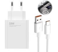 Ayu-33w Chargeur Xiaomi Charge Rapide Et Câble 2m Pour Xiaomi Redmi Note 13/12/11/11s/9/10/11 Pro/12 Pro/13 Pro,Xiaomi 10t/11 Lite/10/10 Lite/10t Lite/11,Poco X6/X3/F3/X5/M5/F2 Pro