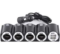 Ayu-Allume Cigare Dc 12 V/24 V Usb 4 Voies Voiture Allume Cigare Prise Séparateur Chargeur Adaptateur Populaire , Accessoires Électroniques