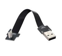 AYU-Cable FPC plat et fin USB 2.0 type A male vers USB-C Type-C male pour FPV, disque et t¿¿l¿¿phone 2 m