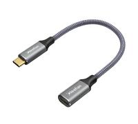 AYU-Cable Rallonge USB C Court 30cm, USB 3.2 Cable USB C Mâle vers Femelle prend 10Gbps Sync 100W Charge pour PSVR2 MacBook pro/Air, Galaxy S23/S22/S21, Tab S8, Pixel 7/6, Pad, USB-C Hub