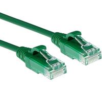 AYU-Câble réseau Cat6 U/UTP LSZH LAN fin 3,8 mm fin et flexible sans accroc avec connecteur RJ45, pour utilisation dans les centres de données, 0,15 m, vert \u2013 DC9730