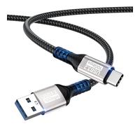 AYU-Câble USB A vers USB C 0,5m,transfert de données 10Gbit/s,60W 3A,charge rapide pour iPhone 16/15/Pro Max,Samsung Galaxy S24/S23/S22/S21,A55/A54/A35/iPad Pro/SSD externe/USB vers périphérique Type