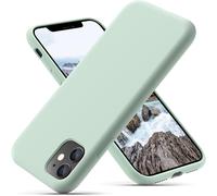 Ayu-Coque Iphone 11, Coque En Liquide Silicone Conçue Pour Iphone 11, Étui De Protection Antichoc Ultra Mince Avec Doublure Douce En Microfibre Anti-Rayures, 6.1 Pouces, Vert Menthe