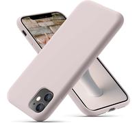 Ayu-Coque Iphone 11, Coque En Liquide Silicone Conçue Pour Iphone 11, Étui De Protection Antichoc Ultra Mince Avec Doublure Douce En Microfibre Anti-Rayures, 6.1 Pouces, Rose Craie
