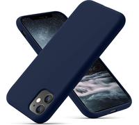 Ayu-Coque Iphone 11, Coque En Liquide Silicone Conçue Pour Iphone 11, Étui De Protection Antichoc Ultra Mince Avec Doublure Douce En Microfibre Anti-Rayures, 6.1 Pouces, Bleu Marine