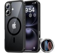 Ayu-Coque Magnétique Pour Iphone 16 Avec Bouton De Capture De Contrôle De Caméra, Compatible Avec Magsafe [Protection Militaire][Anti-Jaunissement] -Coque Mince 6,1 Pouces-Noir