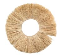 Ayuduots 1 m de Pompons en Raphia Naturel, Franges en Ficelle de Raphia pour décoration Murale, projets de Bricolage et d'artisanat