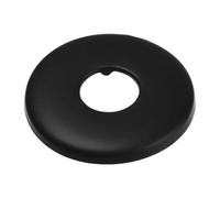 Ayuduots Bride de bras de douche noire, couvercle de robinet carré rond en acier inoxydable pour buanderie, salle de bain, cuisine - 64 x 21 x 7 mm