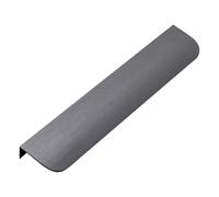 Ayuduots Poignées de doigt pour armoires, poignée invisible moderne intégrée en aluminium pour cuisine et salle de bain, gris brossé, 20 cm