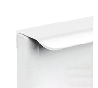 Ayuduots Poignées de doigt pour armoires, poignée invisible moderne intégrée en aluminium pour cuisine, salle de bain, blanc, 20 cm